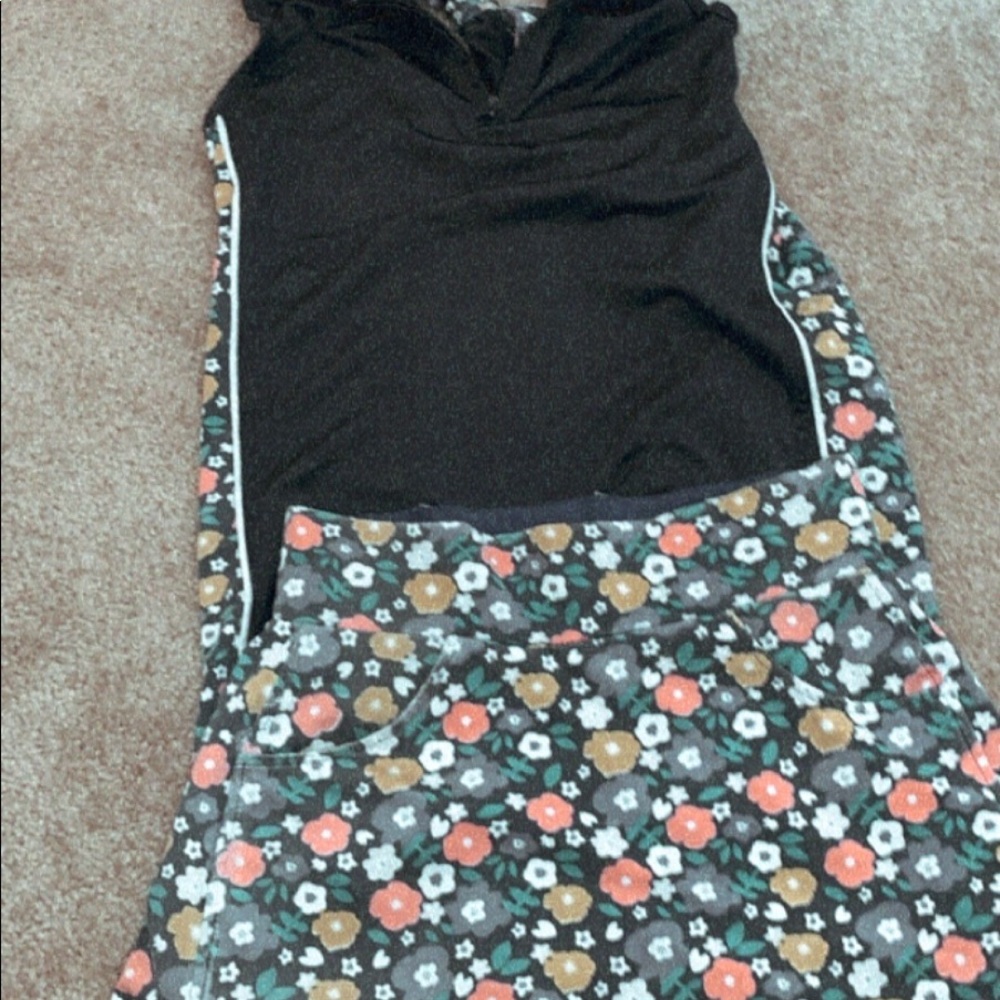 Girls two piece athletic skirt and shirt set